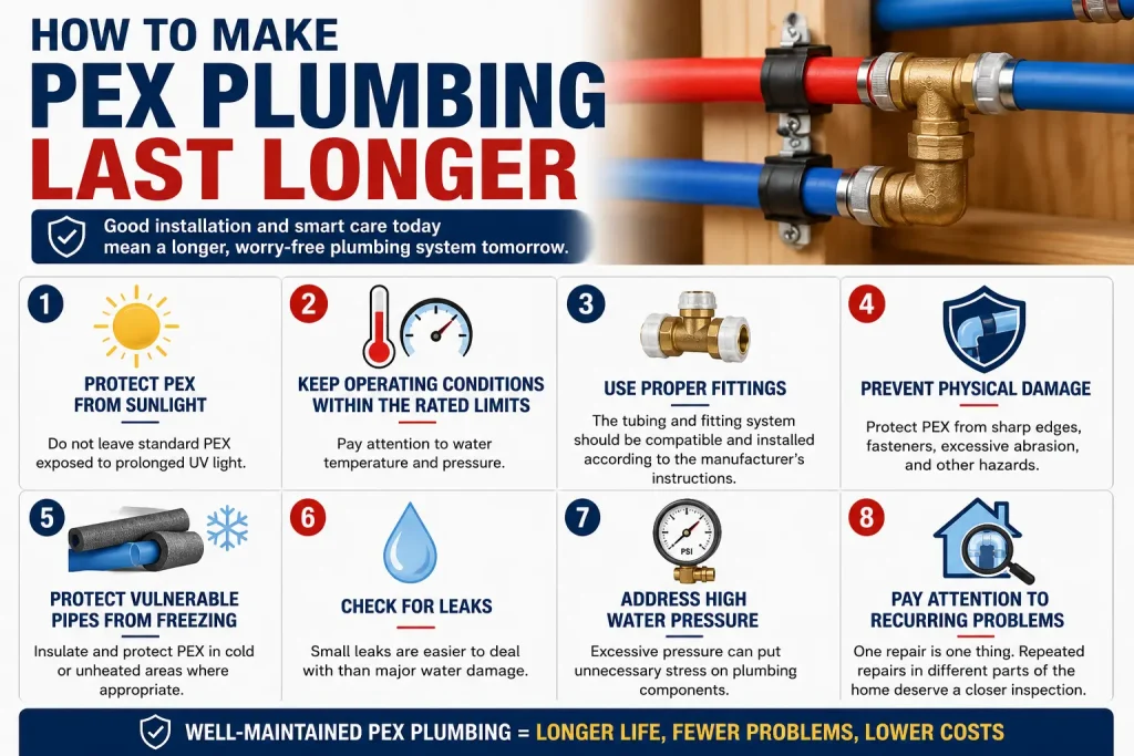 PEX tubing is a flexible and practical option for many residential plumbing systems.
