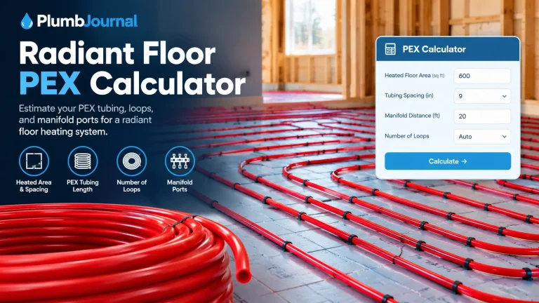 Radiant Floor PEX Calculator