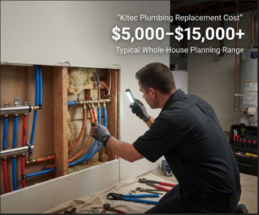Kitec plumbing replacement cost for a whole-house repipe